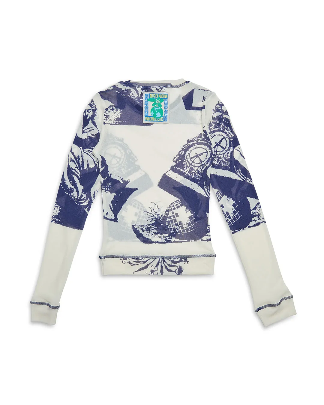 5-7-5 Mesh Long Sleeve Top - Indigo sold by Deus Ex Machina product image thumbnail 5