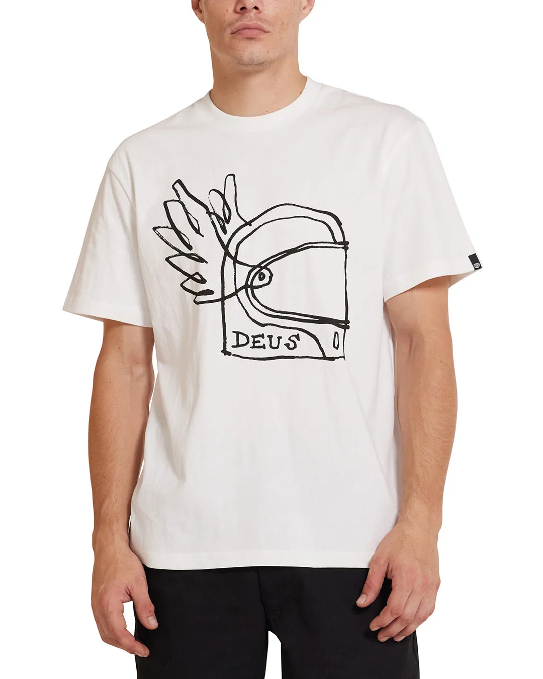 Helmet Tee - Vintage White sold by Deus Ex Machina