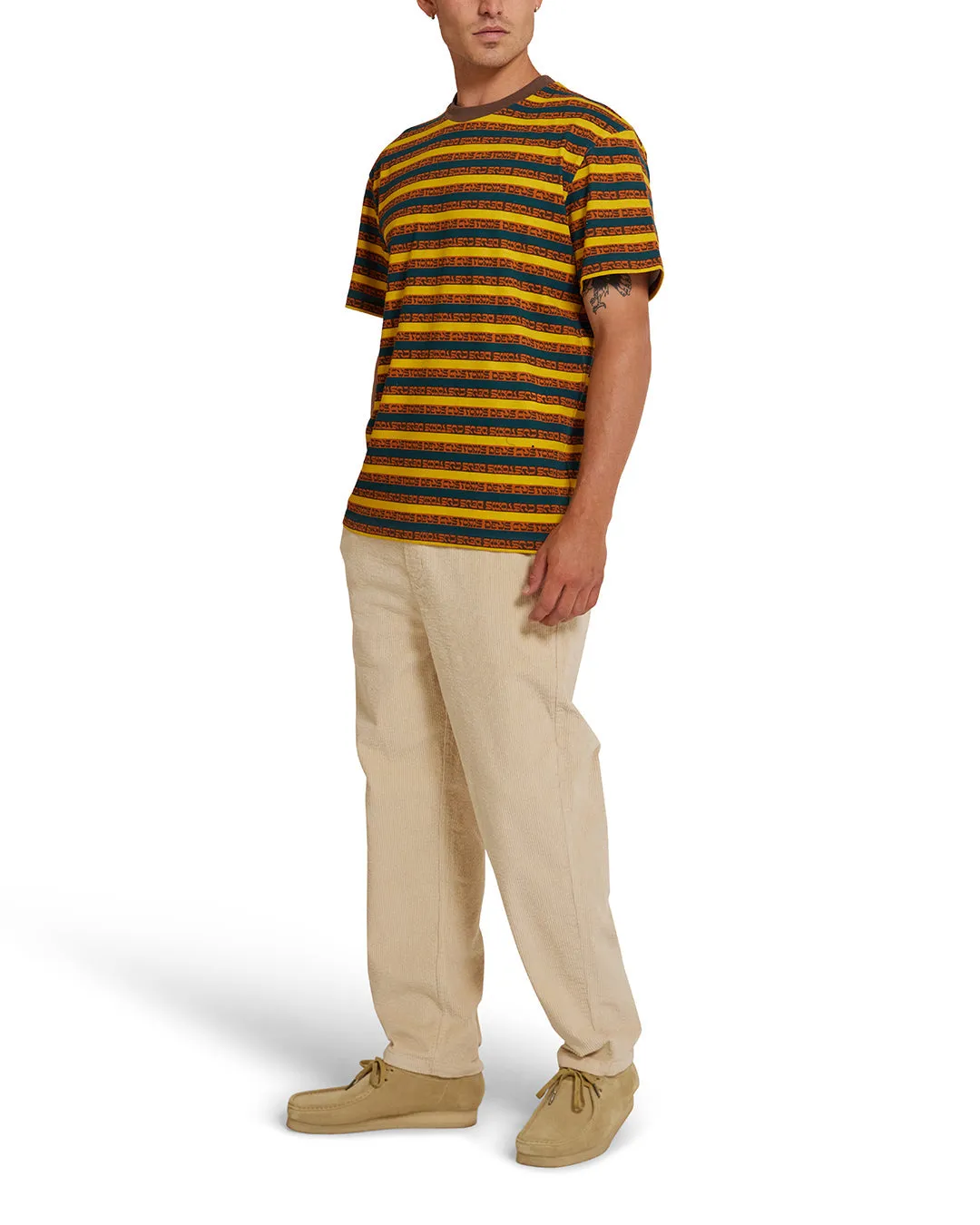 Salutation Stripe Tee - Multi sold by Deus Ex Machina product image thumbnail 4