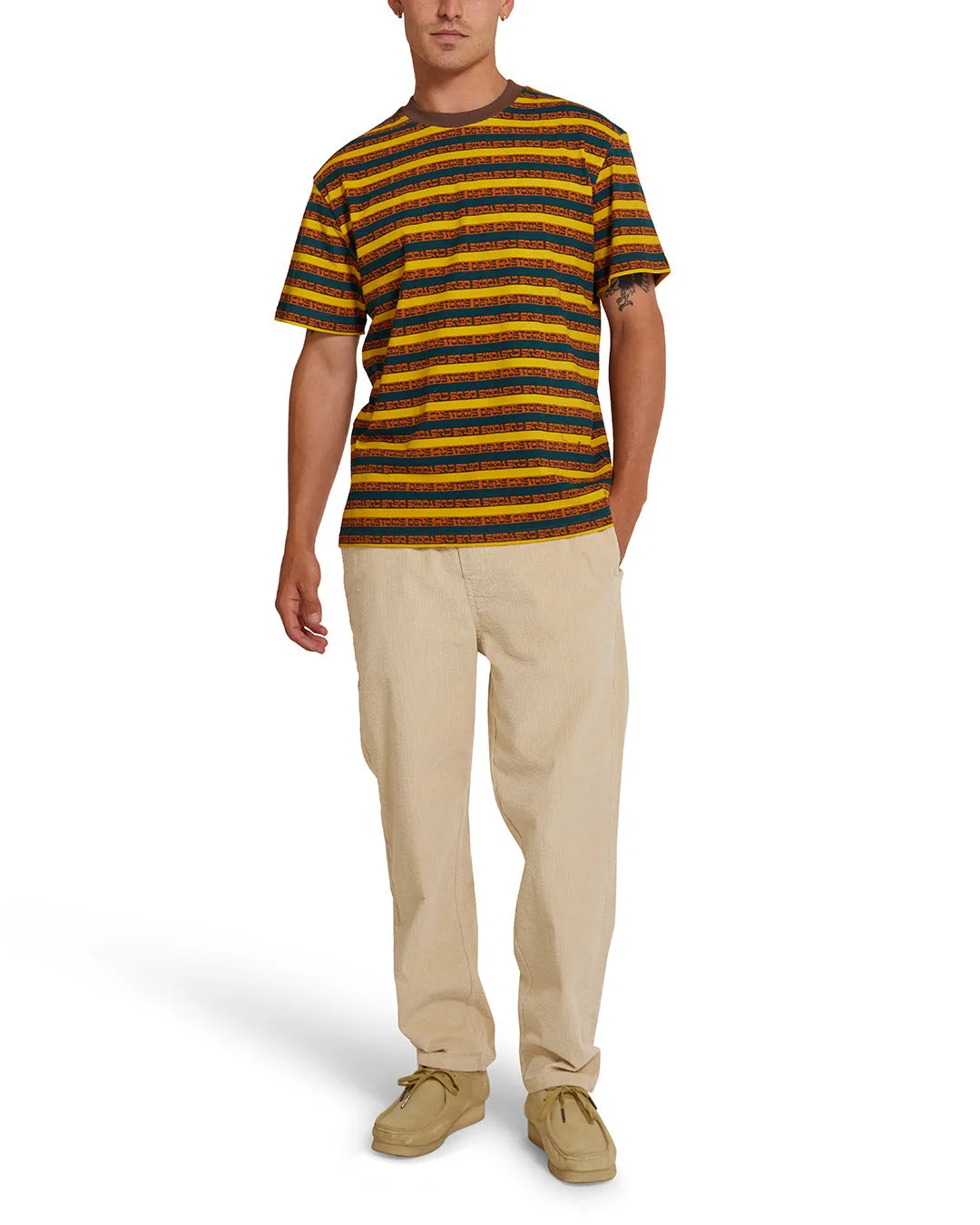 Salutation Stripe Tee - Multi sold by Deus Ex Machina product image thumbnail 3