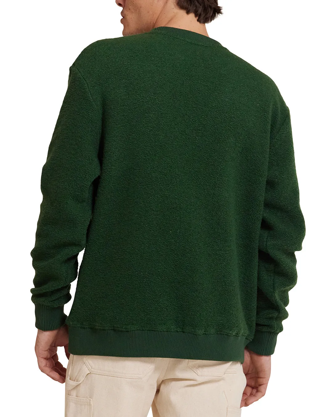 Reo Textured Fleece - Forest Green sold by Deus Ex Machina product image thumbnail 2