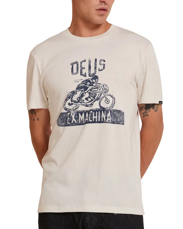Old Turps Tee - Vintage White sold by Deus Ex Machina