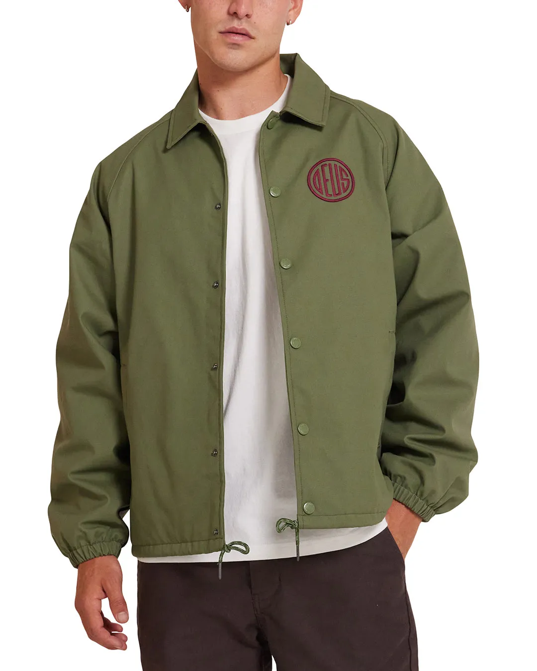 Pill Logo Coach Jacket - Pine sold by Deus Ex Machina