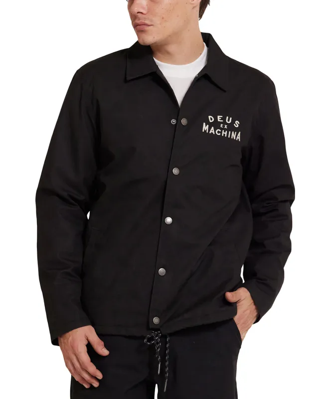 Workshop Coach Jacket - Black sold by Deus Ex Machina