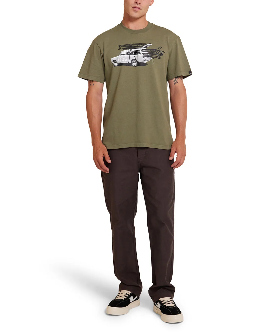 Surwagon Tee - Pine sold by Deus Ex Machina product image thumbnail 3
