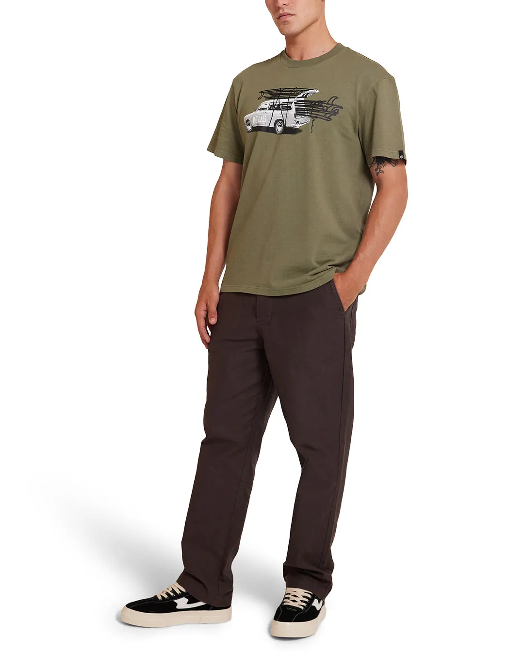 Surwagon Tee - Pine sold by Deus Ex Machina product image thumbnail 4