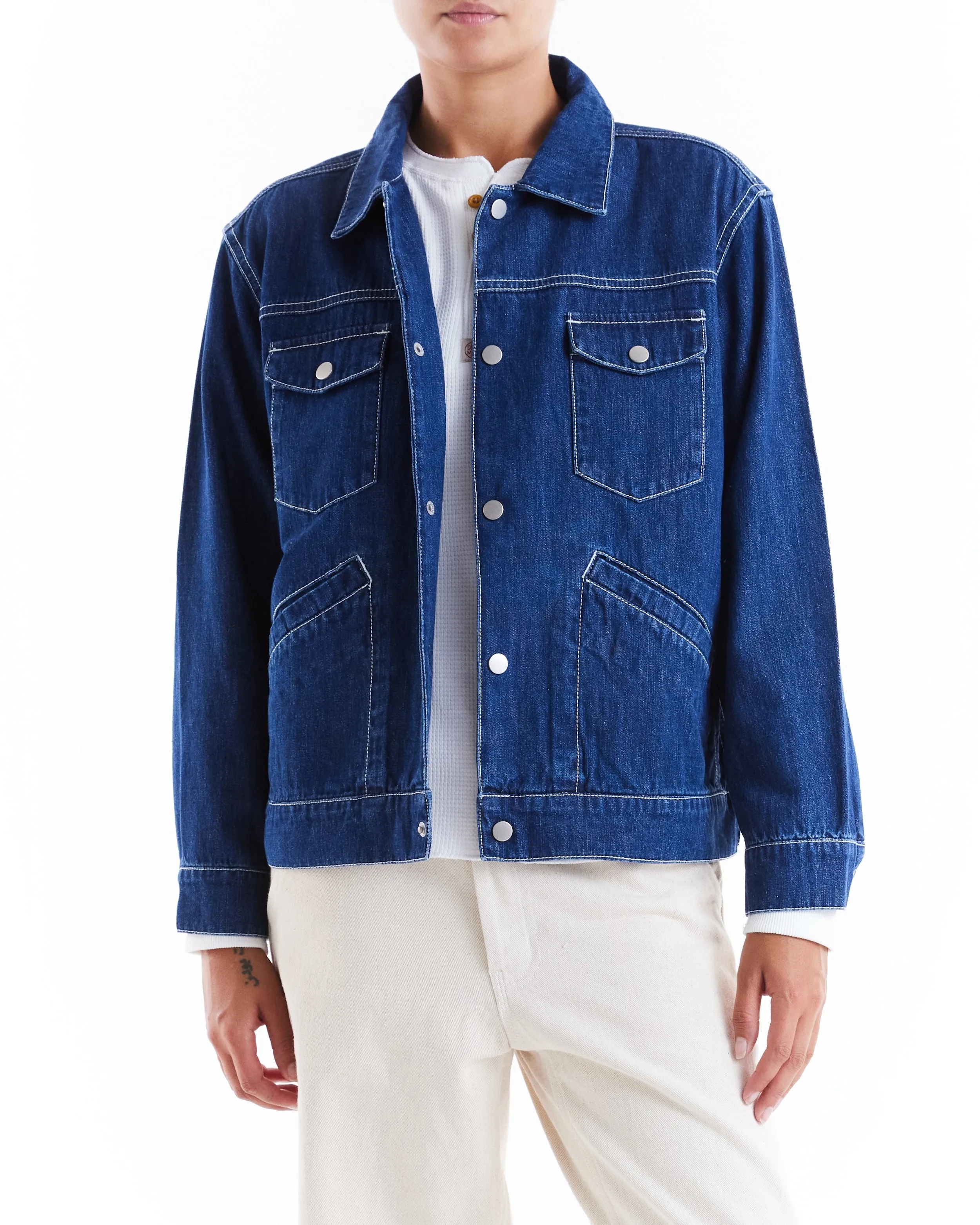September Denim Jacket - Dark Indigo sold by Deus Ex Machina