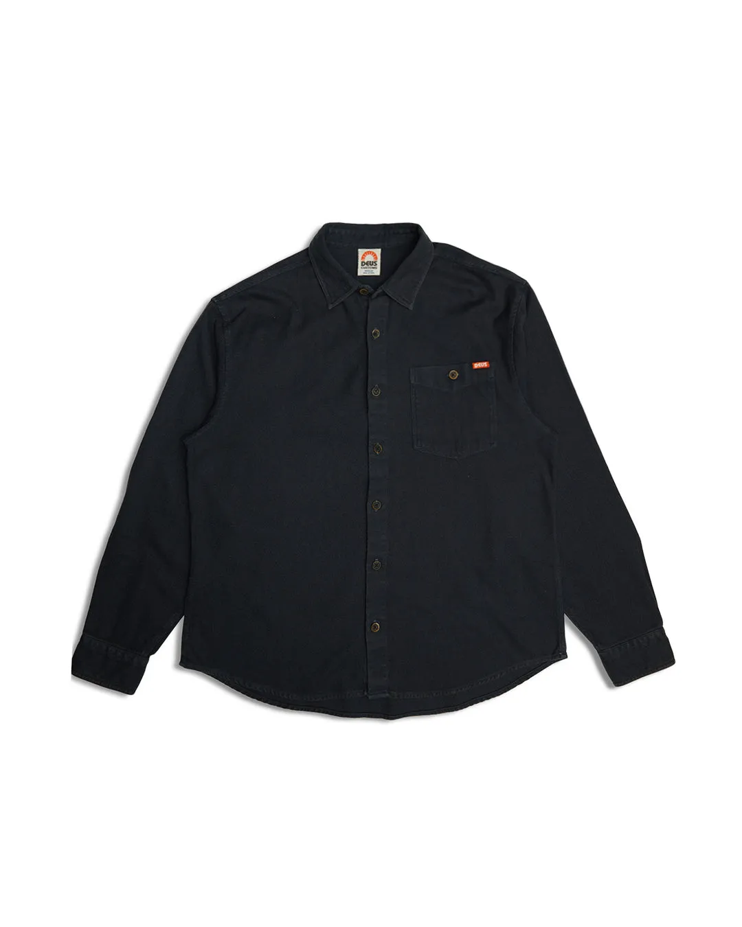Keon Flannel Shirt - Anthracite sold by Deus Ex Machina