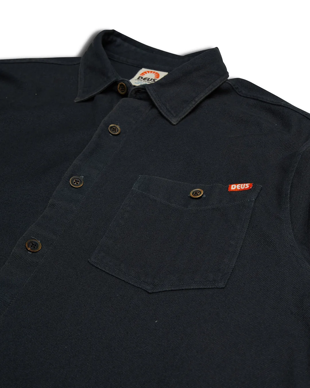 Keon Flannel Shirt - Anthracite sold by Deus Ex Machina product image thumbnail 3