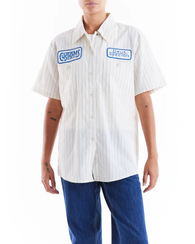 9 To 5 Shirt - Dirty White sold by Deus Ex Machina