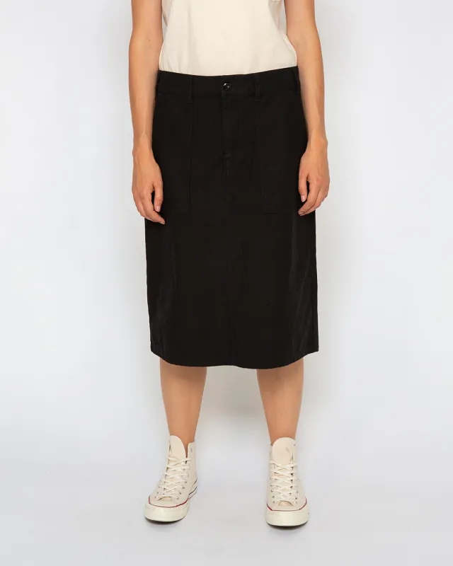 Olivia Skirt (Relaxed Fit) - Black sold by Deus Ex Machina