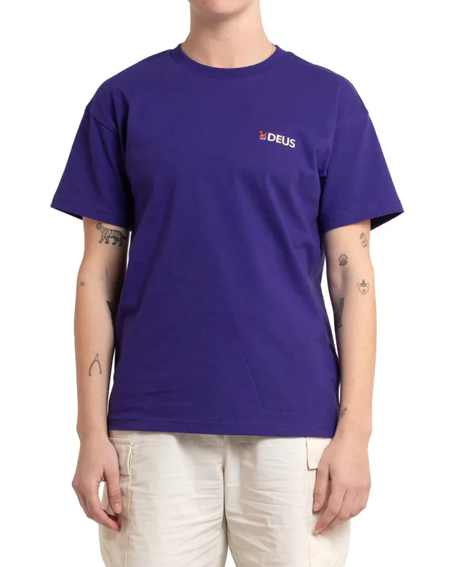 Foxtrot Tee - Deep Blue sold by Deus Ex Machina