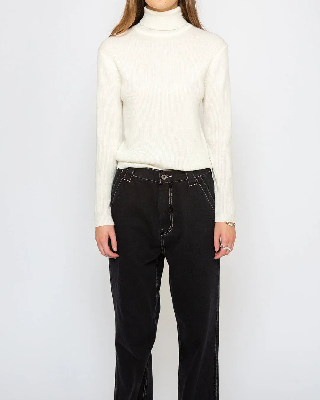 Karma Turtle Neck (Slim Fit) - Natural sold by Deus Ex Machina