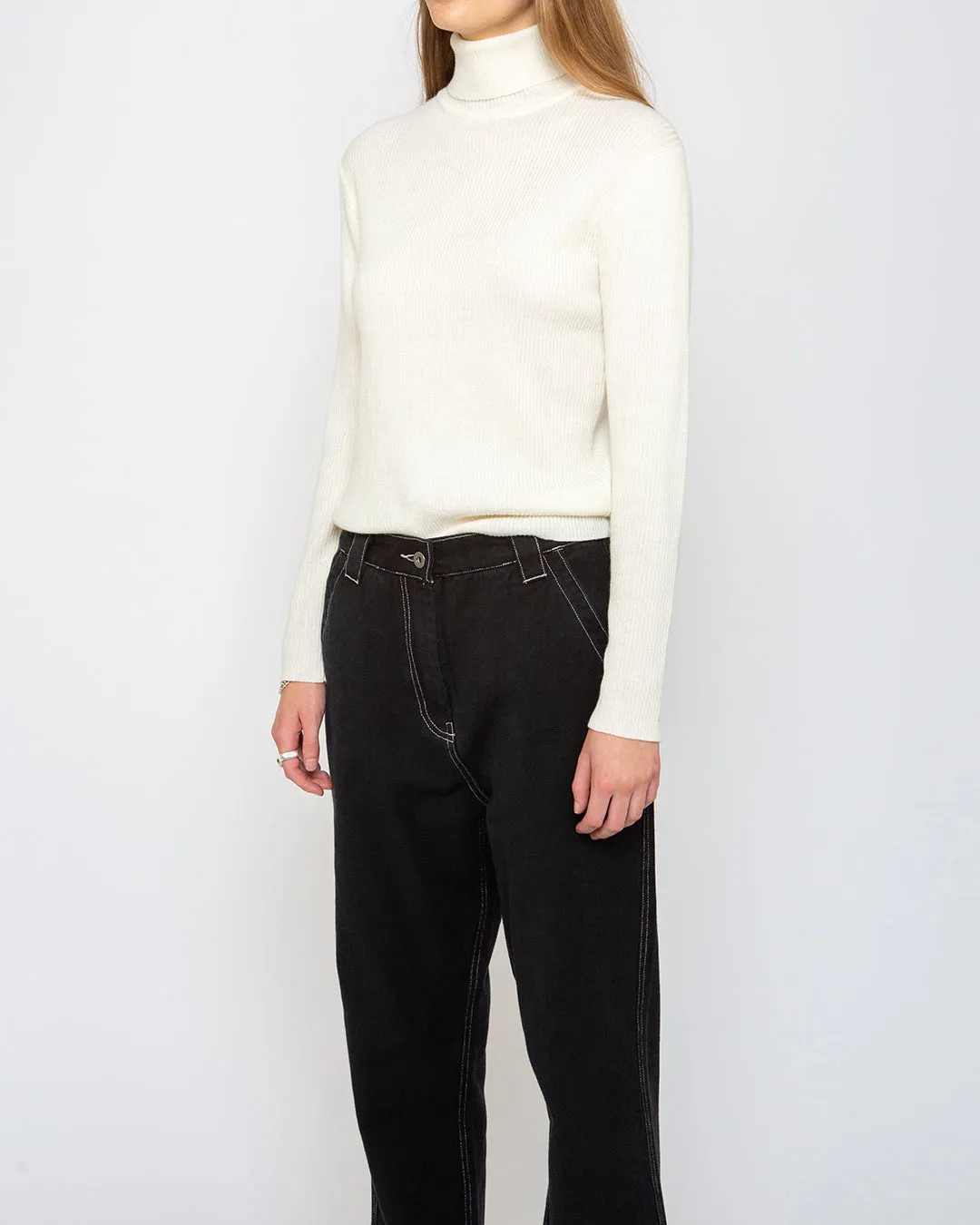 Karma Turtle Neck (Slim Fit) - Natural sold by Deus Ex Machina product image thumbnail 3