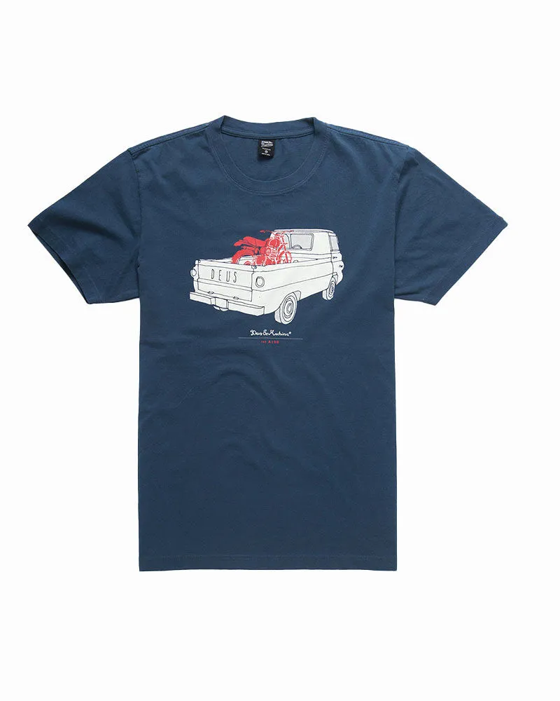 The A100 Tee - Navy sold by Deus Ex Machina product image thumbnail 5
