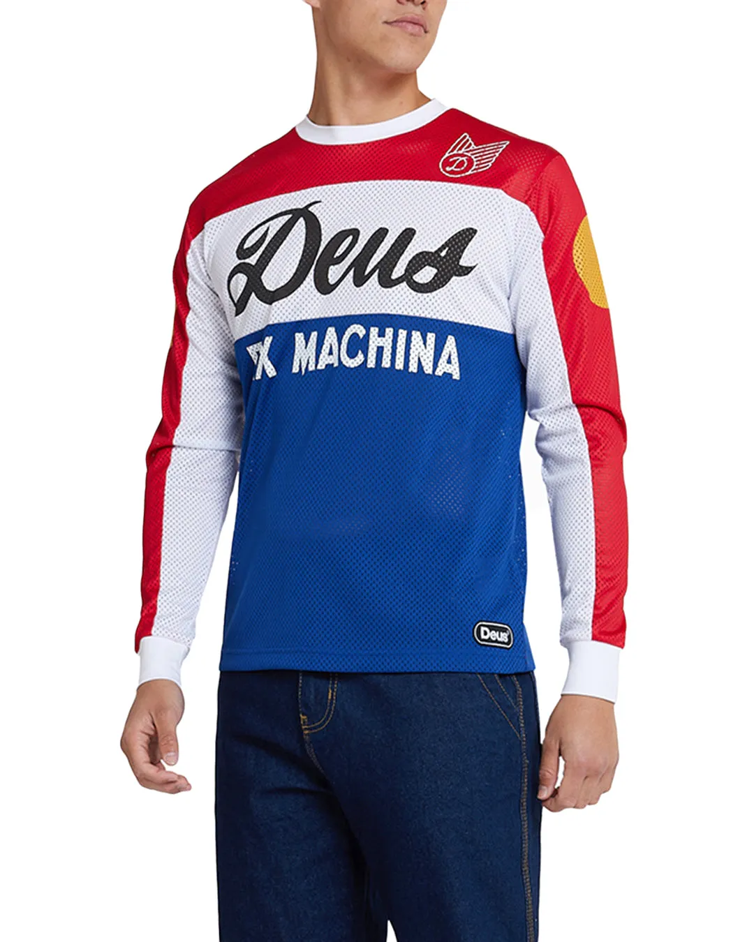 Saber Moto Jersey - Tri Colour sold by Deus Ex Machina