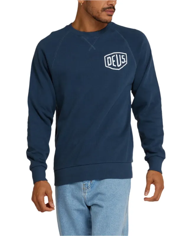 Venice Address Crew - Navy made by Deus Ex Machina