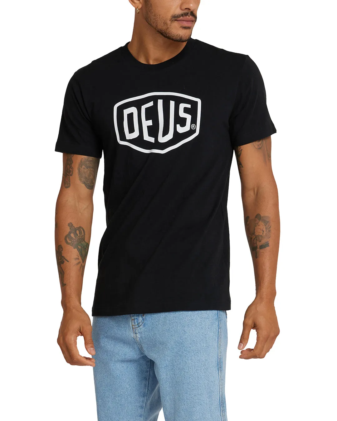 Shield Tee Black sold by Deus Ex Machina