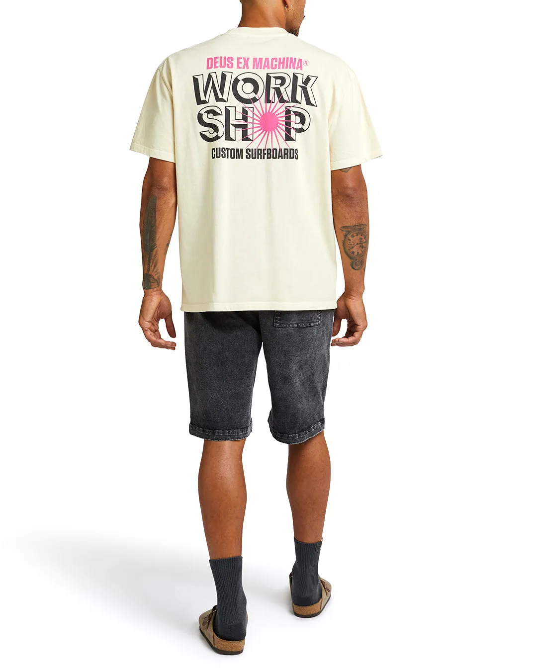 Surf Shop Tee - Dirty White sold by Deus Ex Machina product image thumbnail 2
