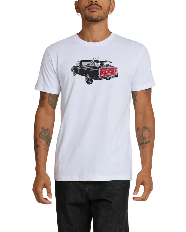 Carby Pickup Tee - White sold by Deus Ex Machina