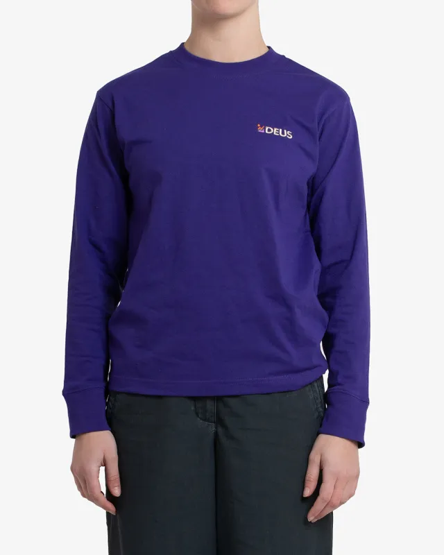 Foxtrot Long Sleeve Tee - Deep Blue sold by Deus Ex Machina