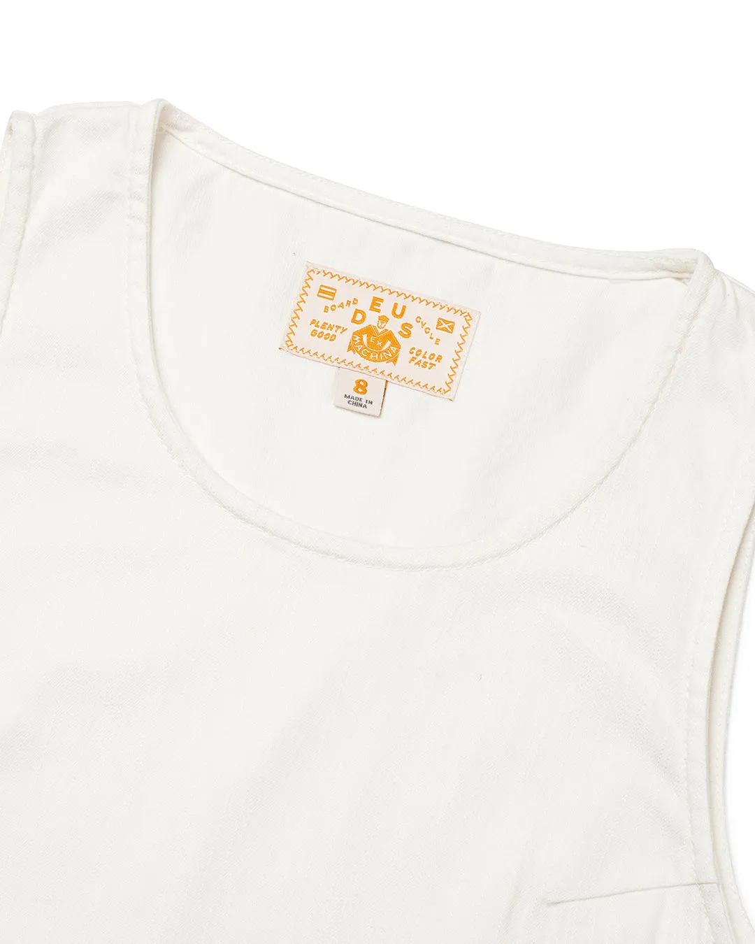 Piri Dress - Vintage White Chambray sold by Deus Ex Machina product image thumbnail 5