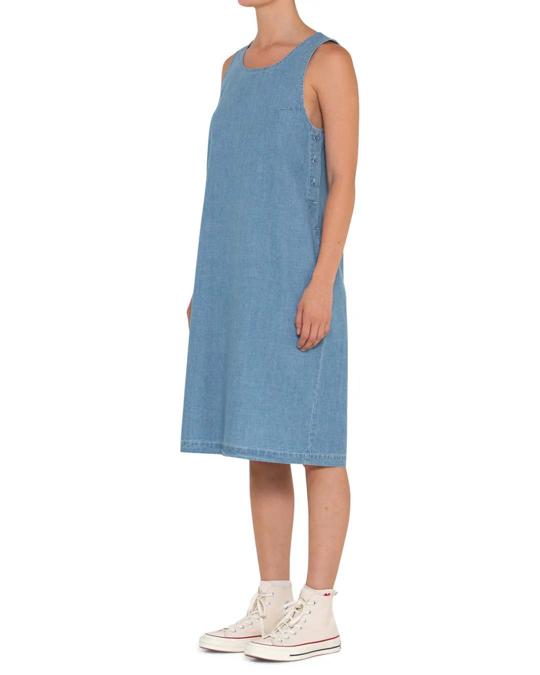 Piri Dress - Indigo Blue Chambray sold by Deus Ex Machina product image thumbnail 3