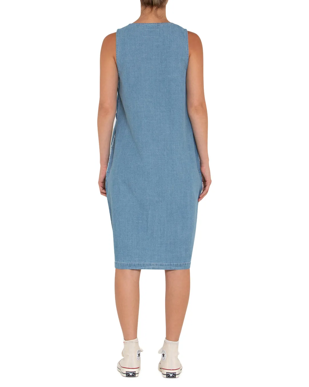 Piri Dress - Indigo Blue Chambray sold by Deus Ex Machina product image thumbnail 2