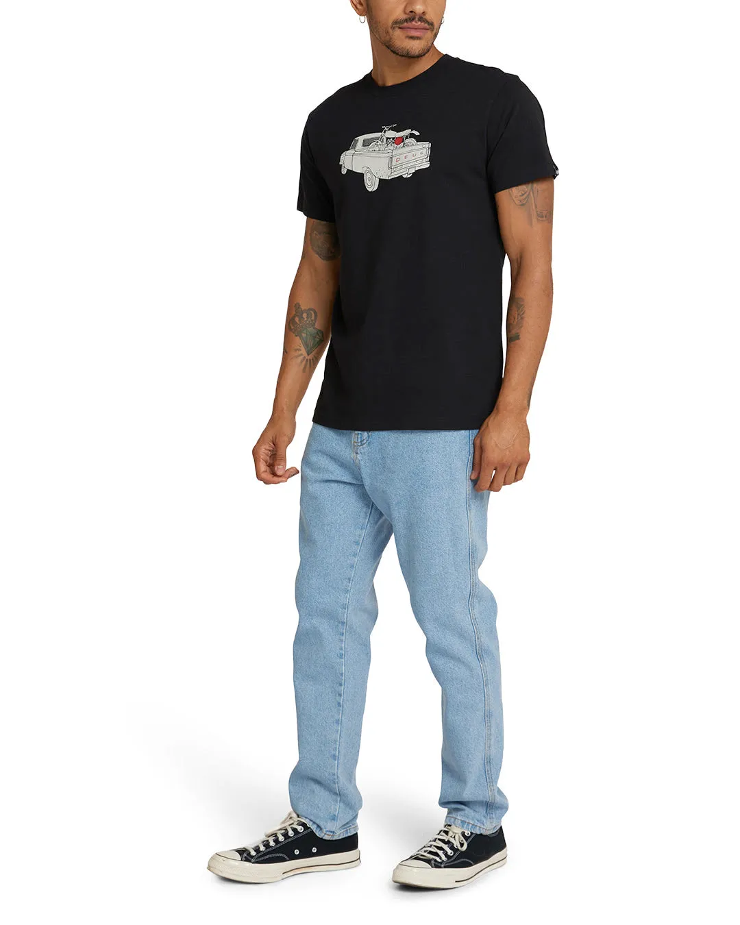 Carby Pickup Tee - Black sold by Deus Ex Machina product image thumbnail 4