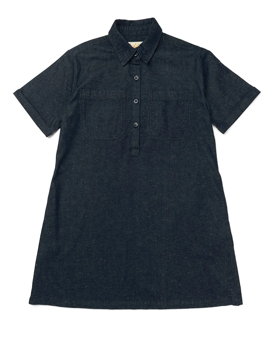 Denim Honour Shirt Dress - Dark Indigo sold by Deus Ex Machina product image thumbnail 4