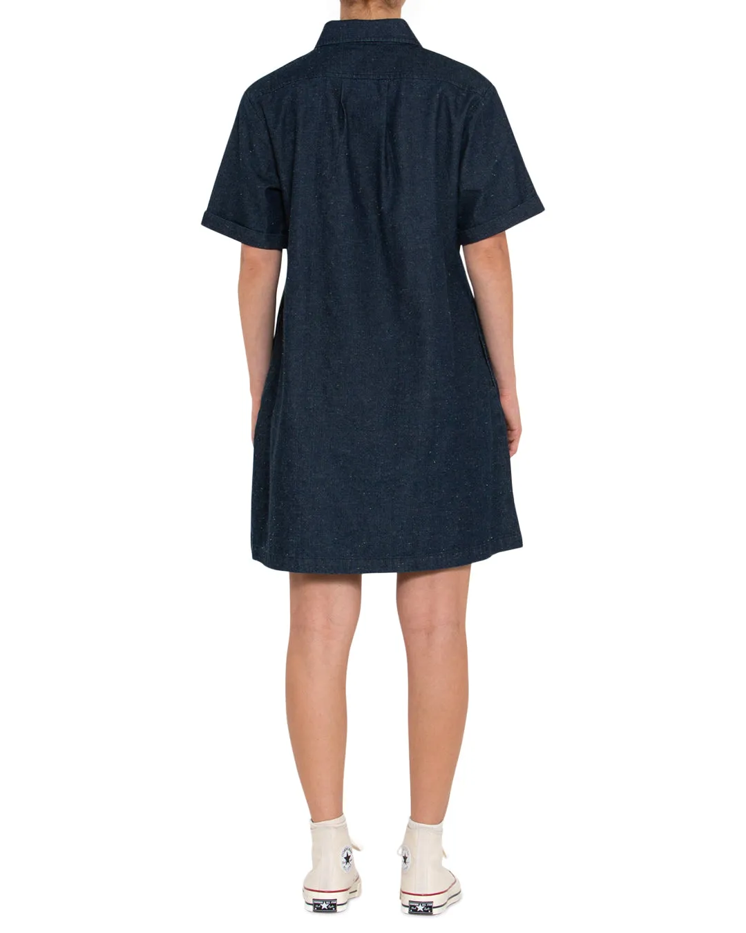 Denim Honour Shirt Dress - Dark Indigo sold by Deus Ex Machina product image thumbnail 2