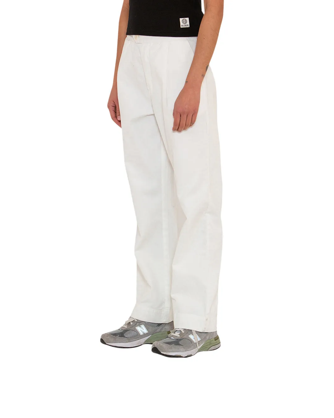 Juliette Pleat Pant (Relaxed Fit) - Bleach White sold by Deus Ex Machina product image thumbnail 3