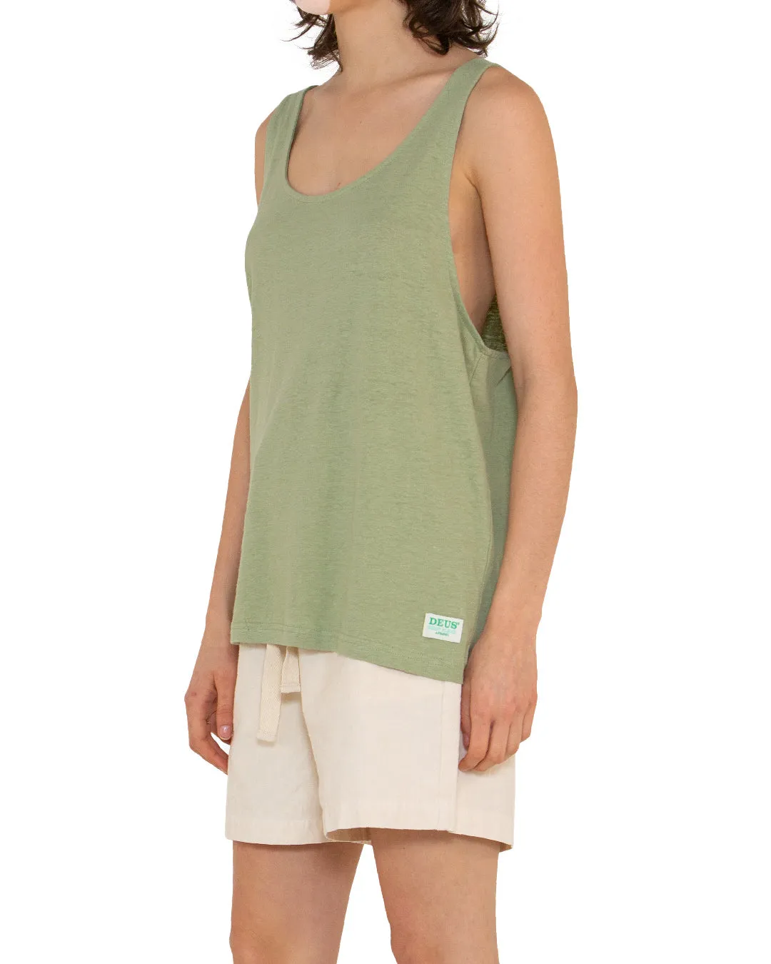 Waverley Tank (Oversized Fit) - Reseda sold by Deus Ex Machina product image thumbnail 3