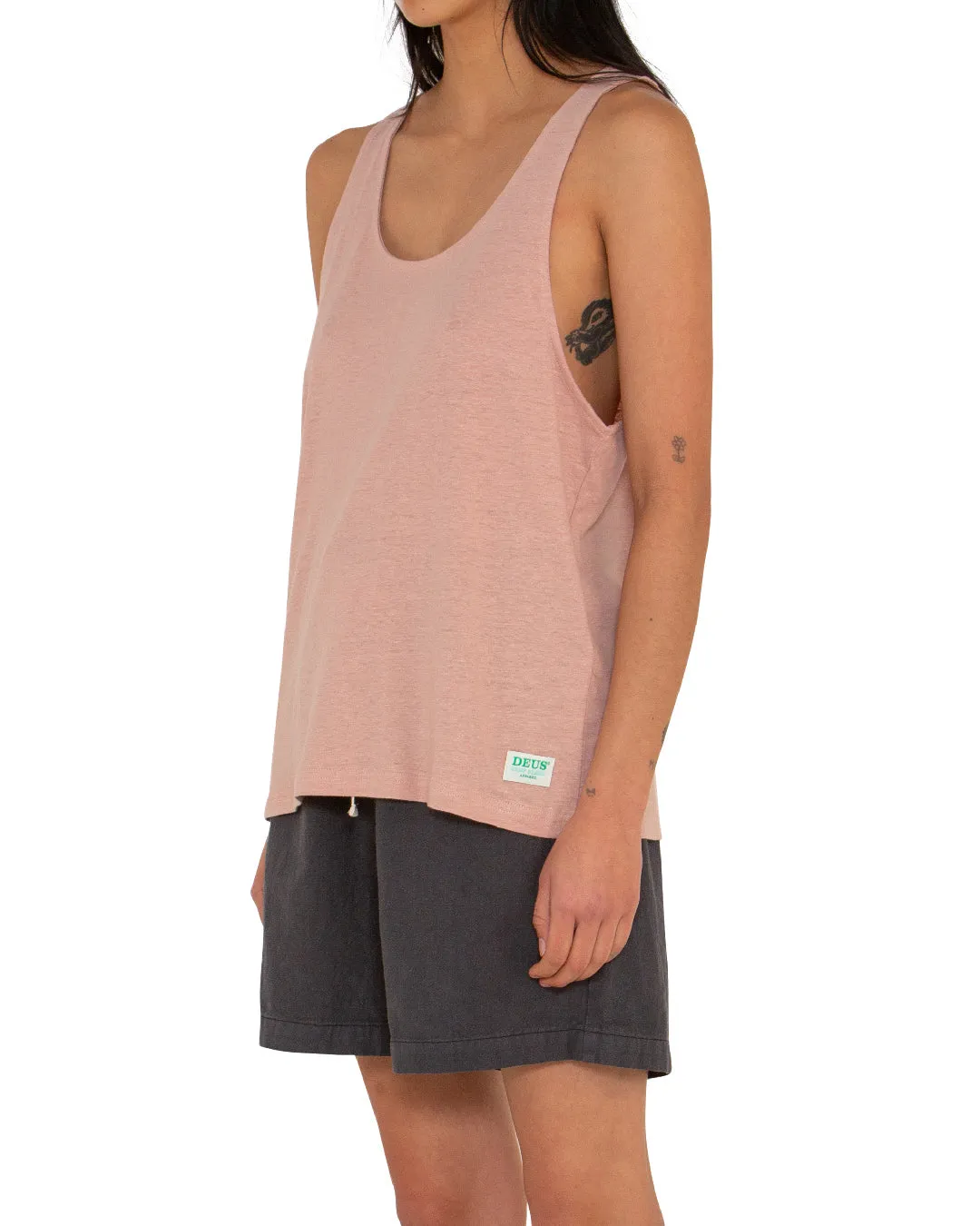 Waverley Tank (Oversized Fit) - Dusty Pink sold by Deus Ex Machina product image thumbnail 3