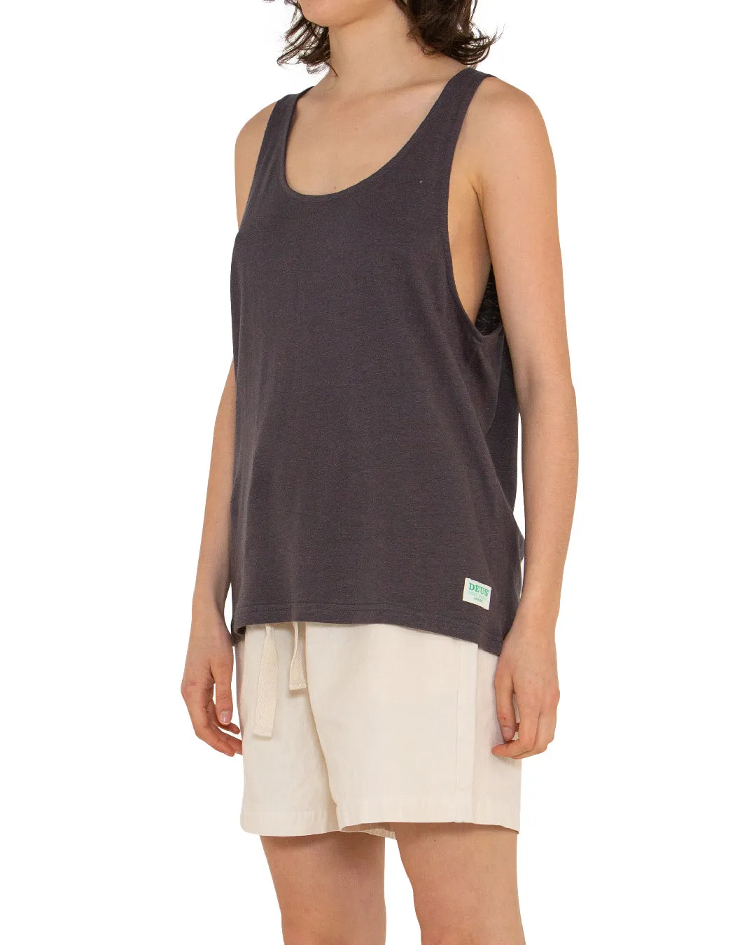 Waverley Tank (Oversized Fit) - Shadow Grey sold by Deus Ex Machina product image thumbnail 3