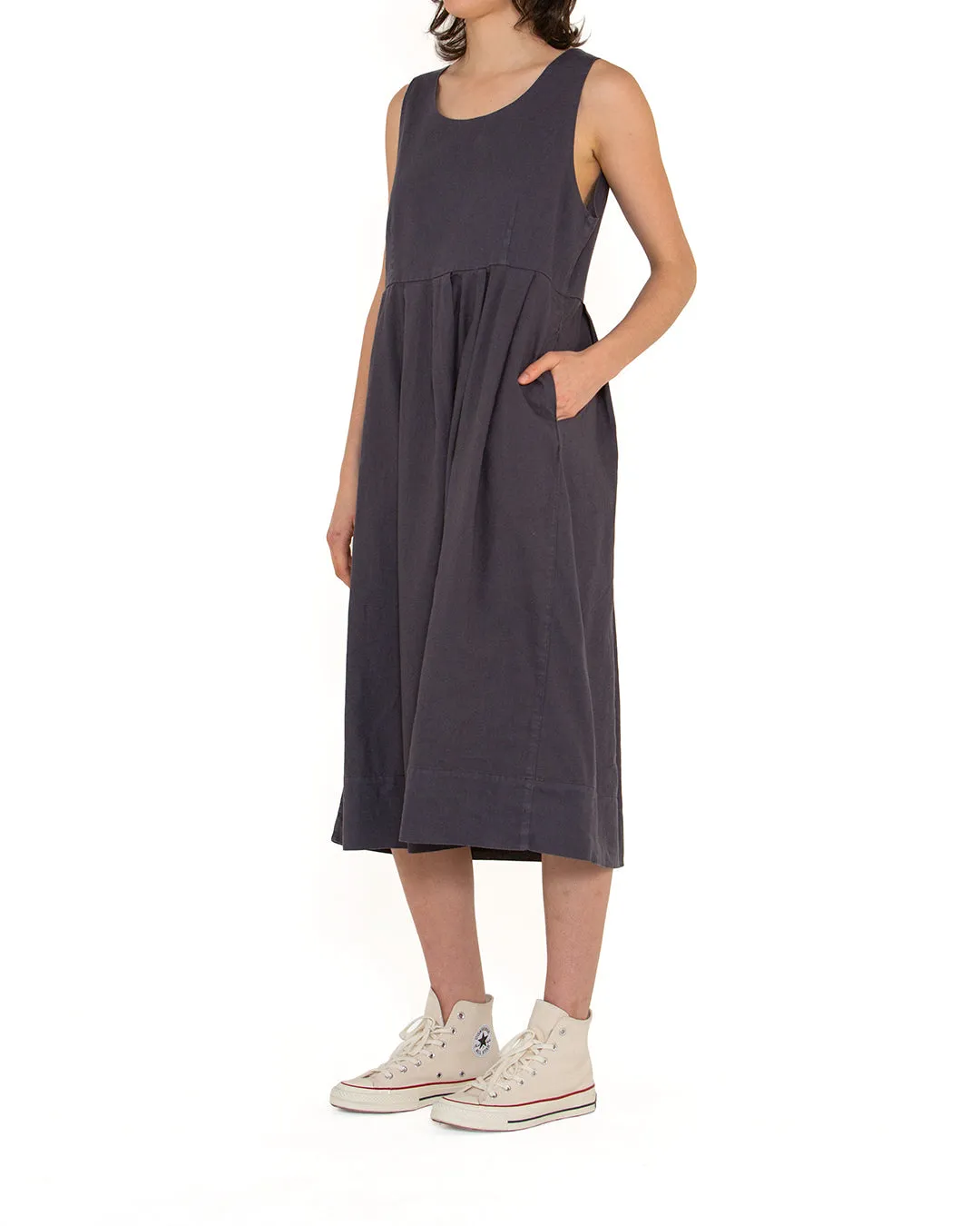 Amelia Dress (Relaxed Fit) - Shadow Grey sold by Deus Ex Machina product image thumbnail 3