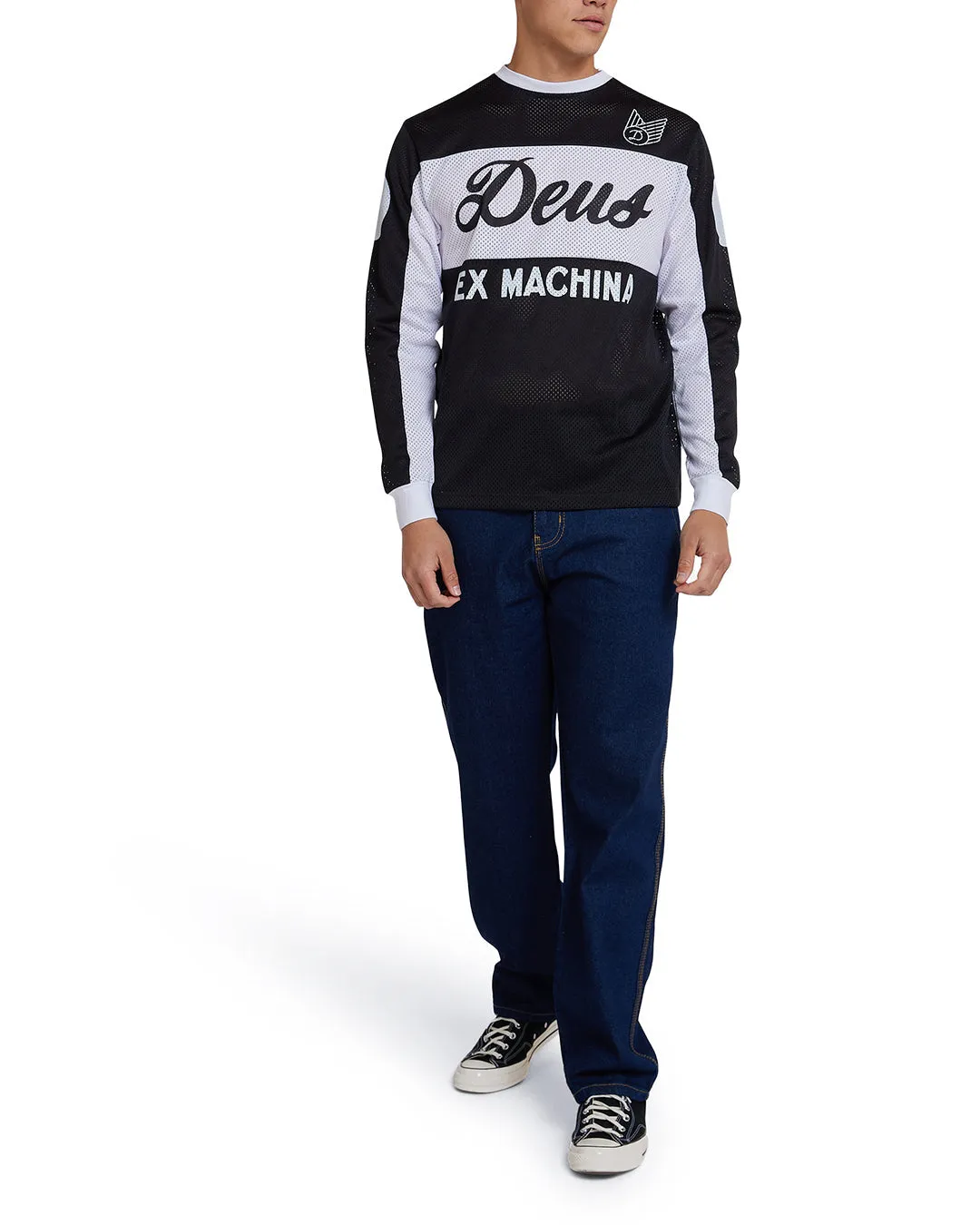 Saber Moto Jersey - Black sold by Deus Ex Machina product image thumbnail 3