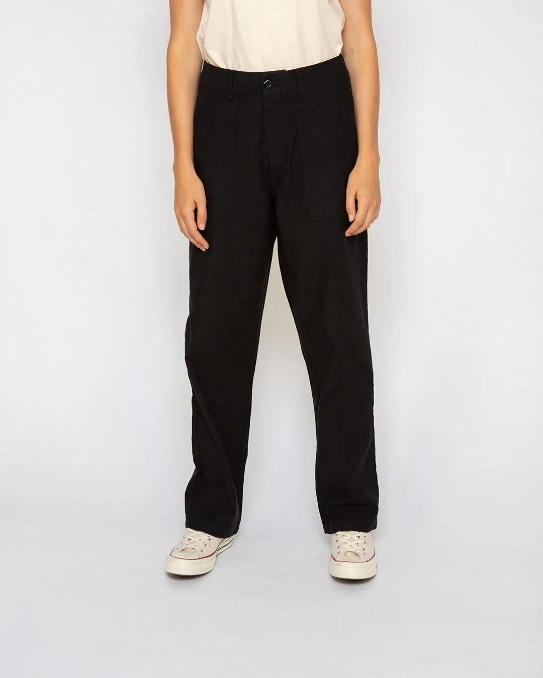 Mona Fatigue Pant - Black sold by Deus Ex Machina