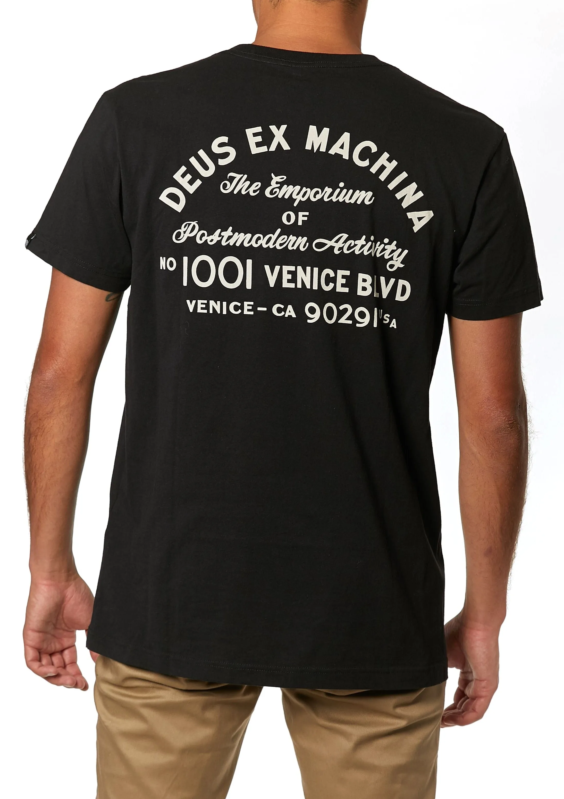 Venice Address Pocket Tee - Black sold by Deus Ex Machina
