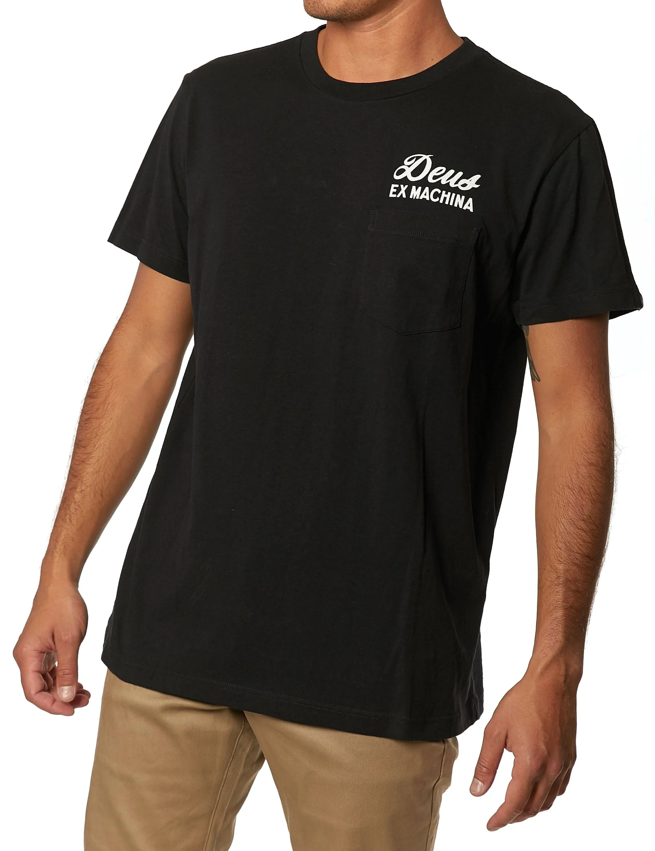 Venice Address Pocket Tee - Black sold by Deus Ex Machina product image thumbnail 2