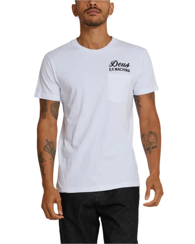 Venice Address Pocket Tee - White sold by Deus Ex Machina