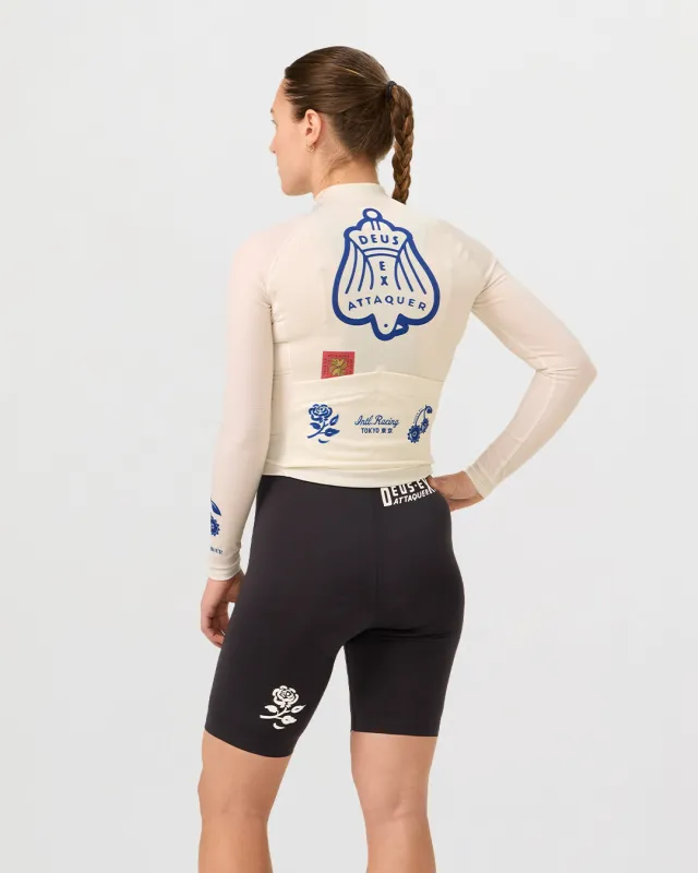 Deus Ex Attaquer Knocker Wmns Long Sleeve Jersey - Grey sold by Deus Ex Machina