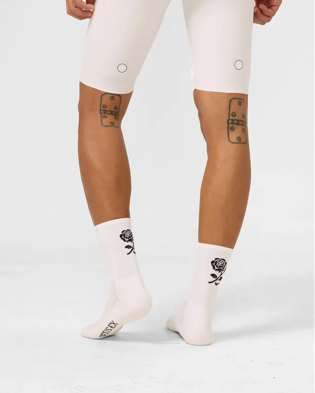 Deus Ex Attaquer Rose Socks - White made by Deus Ex Machina