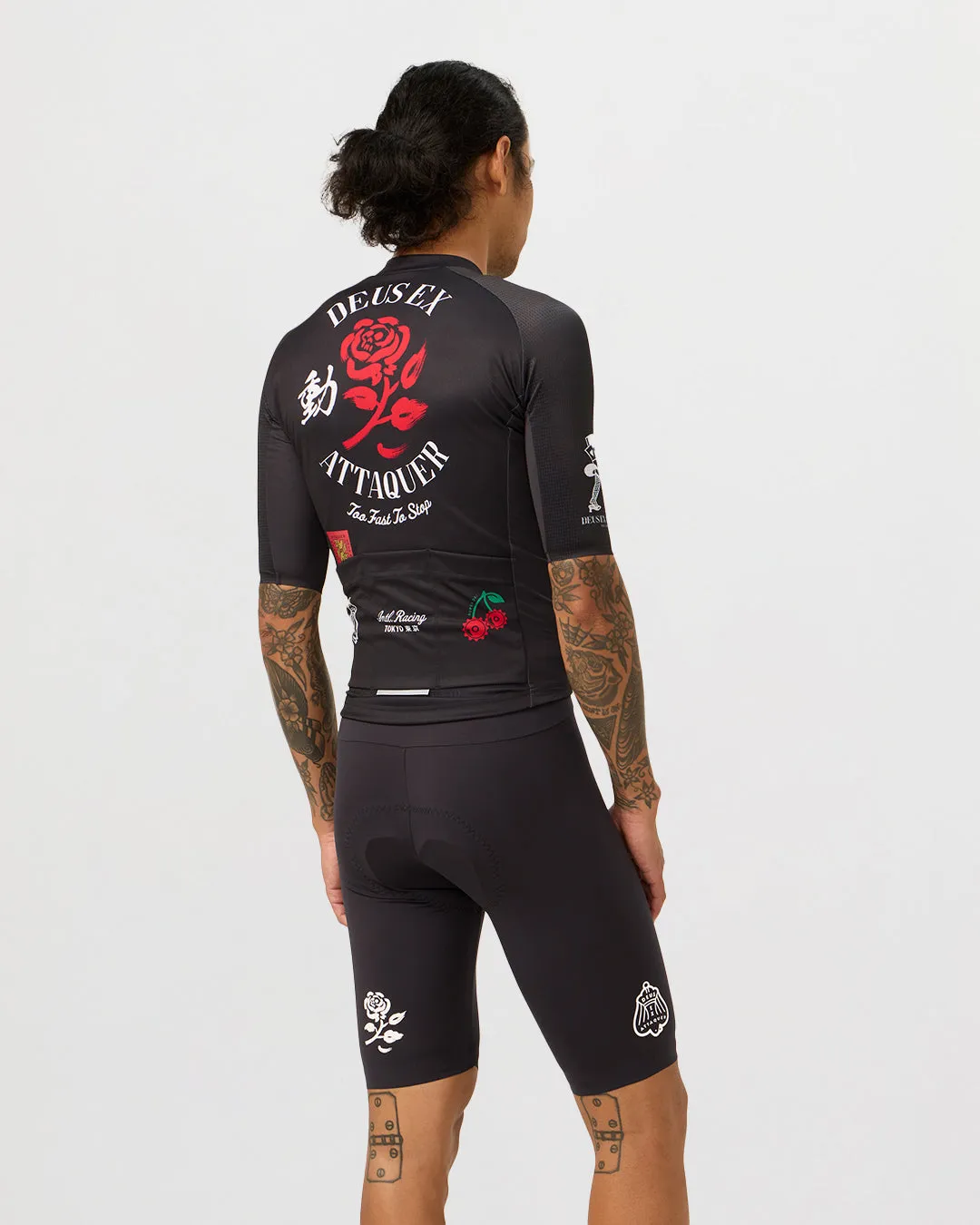 Deus Ex Attaquer Rose Jersey - Black sold by Deus Ex Machina