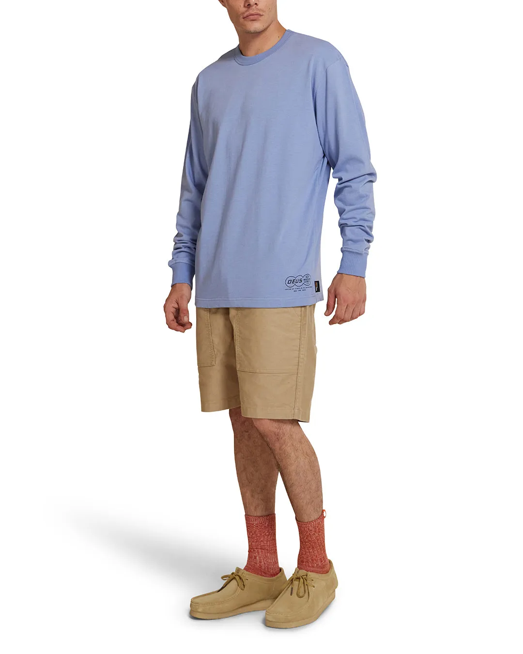 Docker Long Sleeve Cordura Tee - Forever Blue sold by Deus Ex Machina product image thumbnail 3