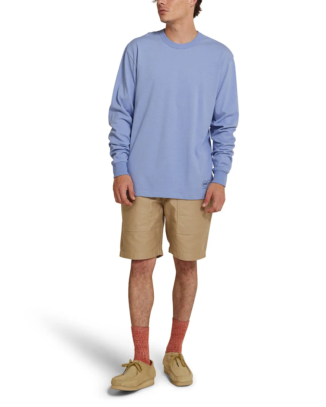 Docker Long Sleeve Cordura Tee - Forever Blue sold by Deus Ex Machina product image thumbnail 5