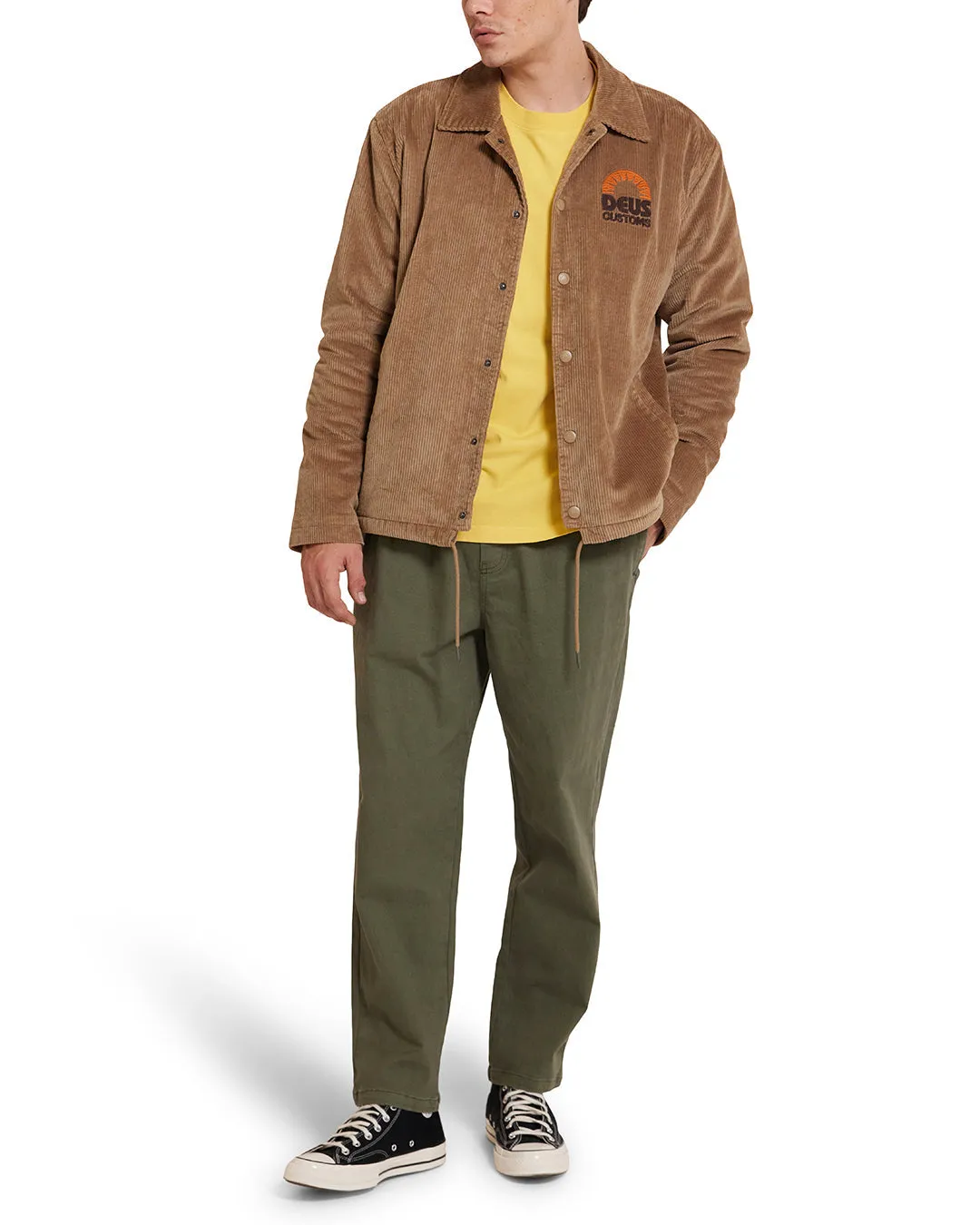 Stokes Coach Jacket - Khaki sold by Deus Ex Machina product image thumbnail 4