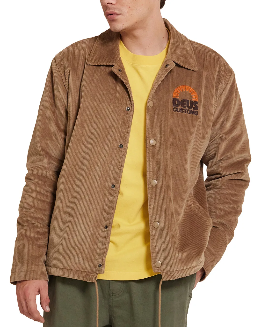 Stokes Coach Jacket - Khaki sold by Deus Ex Machina product image thumbnail 3