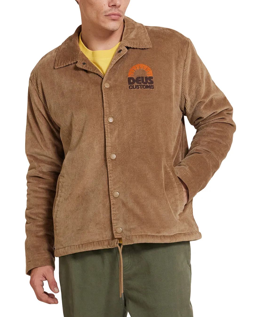 Stokes Coach Jacket - Khaki sold by Deus Ex Machina