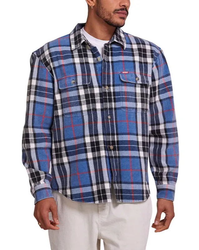 Vacay Check Shirt - Blue Turquoise sold by Deus Ex Machina